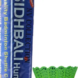 i-10 Nylon Shuttlecock with Premium Quality Plastic Shuttle - Multicolor Nylon Shuttle - Multicolor-10