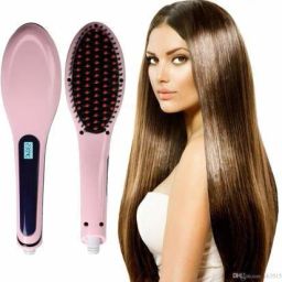 MAAUVTOR Hair Electric Comb Brush 2 in 1 Ceramic Fast Hair Straightener For Women's Hair Straightening Brush with LCD Screen, Temperature Control Display Hair Straightener 906 hair Straightener Brush Hair Straightener-58