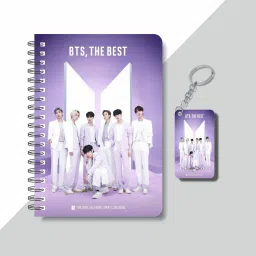 BTS CREW A5 160 RULED PAGES DIARY+ FREE BTS WOODEN KEYCHAIN FOR ARMY A5 Diary RULED 160 Pages-14