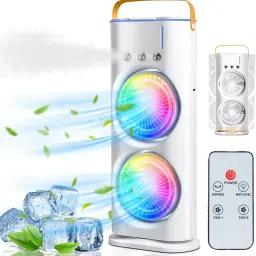 GameSir Cooling Dual Ended Spray Fan, Desk Fan with Mist Spray GS_New-Dual-Fan_Cooler USB Air Cooler-27