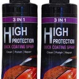 3 in 1 High Protection Quick Car Coating Spray Cleans, Polishes and Shine Car Coating Polish for Dashboard, Quick Car Coating Spray, Vehicle Interior Cleaner-38