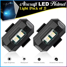 Aircraft LED Helmet Light | Drone Strobe Light 7 Colors With 3 Flashing Modes Dash Light Motorbike LED (12 V, 12 W)-13