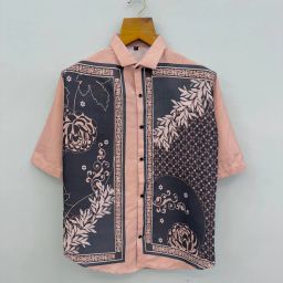 Men Regular Fit Self Design Slim Collar Casual Shirt-image-113