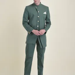 HOUSE OF DEYANN Solid Sherwani-image-22