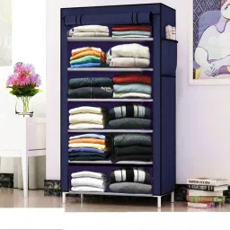 Co.W. 6+1 blue PVC Collapsible Wardrobe-picture-14
