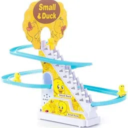 Automatic Stair Climbing Ducklings Roller Coaster Duck Slide Toy-17