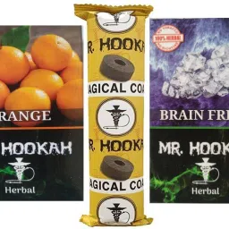 1 Roll Mr Hukka Coal ,1 Mr Hukka Brain Freez Flavur & 1pack Orange Flavor Hookah Charcoals-picture-5