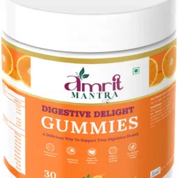 Digestive Delight Gummies, With Enzymes, Prebiotics, Probiotics, Gut Health Orange Tablet-16