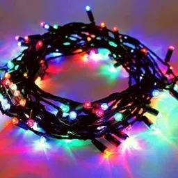 refulgix 40 LEDs 12 m Multicolor Steady String Rice Lights image 2