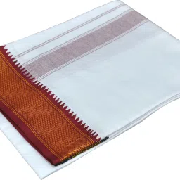 RETRO 2,20 Meters Padayappa Border Solid Men Dhoti-image-53