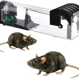 Rat Trap Cage 32 cm Humane Mouse Trap Catcher No Kill Reusable Snap Trap Live Trap-5