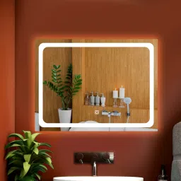 Horizontal 18X24 inch Wall Mounting Mirror with Light Bathroom Mirror-image-96