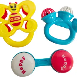 Baby 3 Pcs Sets, Infant Grab and Shake, Sound Newborn Birthday Baby Gift Rattle-image-43