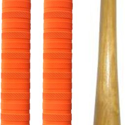 Set of One Wooden Gripper + 2 Cricket Bat Orange Grip-1