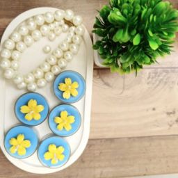 BLUE & YELLOW TEA LIGHT Candle-image-12