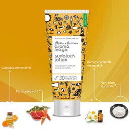 aroma magic Sunscreen - SPF 30 PA++ Matte Sunblock Lotion| Mattifies & Protects from UVA/UVB Rays | All Skin Types image 2