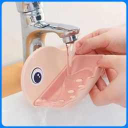 Fish Shape Cute Adhesive Waterproof Wall Mounted Soap Dish(PACK OF 4)-image-78