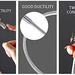 shreejee Catcher Drain Cleaner Spring, Claw | Jaw Hook Clog Remover Tool X1.2469 Hair Extension-picture-3