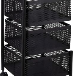 Square Design Kitchen Trolly Storage Rack Use Office & Bedroom Multi-Purpose use Iron Kitchen Trolley-image-13