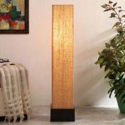 new era Zeynep Beige Jute Shade Column Floor Lamp With Wood Base-picture-25