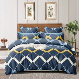 240 TC Microfiber King Polka Fitted (Elastic) Bedsheet-image-73