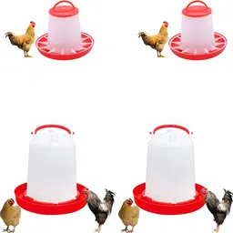 tm&w semi automatic 1.5kg Feeder-2pcs&1.5Ltr Drinker-2pc=4 pcs, Common Bird Feeder-picture-23