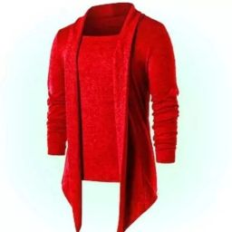 Men Jacket Style Full Sleeve Red Shrug-image-97