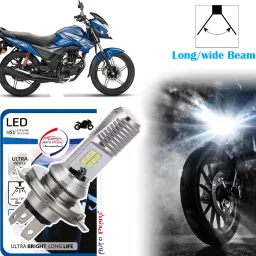 2-Side 12Led Chips Motorcycle Bulb 7500K-12V-9W wide Beam Ultra Bright White B90 Headlight Motorbike LED for Honda (12 V, 9 W)-17