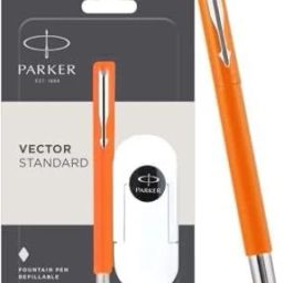 Vector Standard, Chrome Trim, Fine Nib With 3 Ink Cartridges Fountain Pen-picture-24