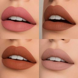 lipoxie Matte Lipstick 4in1 Set | Mini Nude Combo | Long Stay & Waterproof image 2