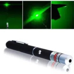 WHITE POPCORN Green Laser Pointer Pen for Presentation with Adjustable Cap to Change Project Design | Laser Light for Kids |Laser Pen Light (4000 nm, Green) image 2
