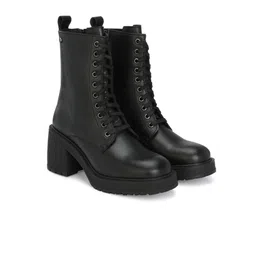 Delize Women High Top Platform Heel Regular Boots-picture-8