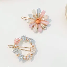 ANNA CREATIONS Set Of 4 Embellished Bobby Pins-44