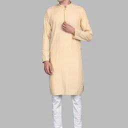 Sanwara Ethnic Motifs Embroidered Thread Work Straight Kurta With Pyjamas-image-91