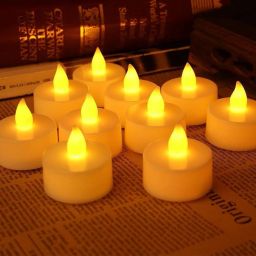 Decorative Electric Candles Pack of 10 (Yellow) Candle-image-33