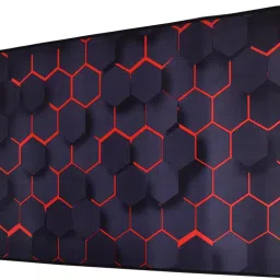 AEGON Large Extended XXL Gaming Mouse Pad with Non-Slip Rubber Base, Stitched Embroidery Edge Mouse Mat for Laptop, Computer & Desk -80 x 40 x 0.3 cm- Hexagon Print Mousepad-image-14