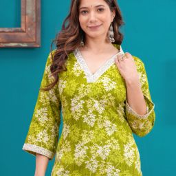 Women Printed Viscose Rayon Straight Kurta-image-71