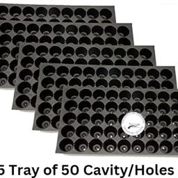 Agriculture/Garden Plastic Seed Germination Seedling Tray Plant Grow Starting Pro Tray, for Flower, Vegetable | ReUsable And Easy To Handle Best Trays for Widely Used In All Nurseries Ans Home Gardens Plant Container Set-image-33