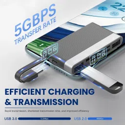 ZITRONIX Highspeed DualCard Reader 6in1 USB Hub MicroSD TF Card Reader image 3