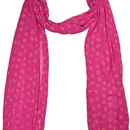 Chiffon Printed Pink Women Dupatta-image-82
