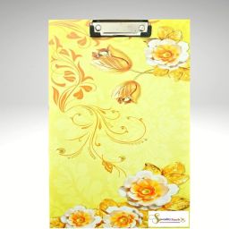 Classic Flower Laminated exam pad/board, Paper Clipboard Writing Pad-12
