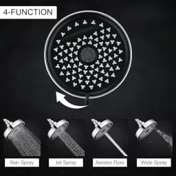 debaths MULTI FUNCTION ABS OVERHEAD ROUND 128mm SHOWER (ONLY OVERHEAD SHOWER) Fixed Mount image 2