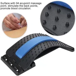 marqueonn Multi-Level Adjustable Back Stretcher Posture Corrector for Back Pain Support Back / Lumbar Support image 4