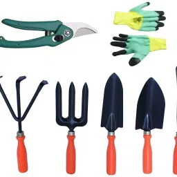 Gardening Tool with gloves and pruning Set of 7 Garden Tool Kit-20