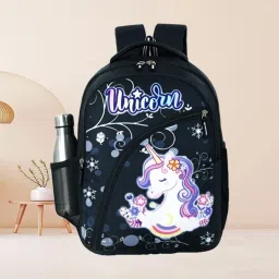 Cute Unicorn Design Backpack for Girls Ideal for Class 1 to 5 School Use Waterproof School Bag-picture-2