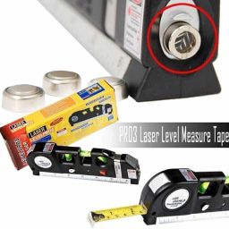 eis Laser Level Pro 03 Plastic Horizon Vertical Measure Aligner Bubbles Ruler Tool Non-magnetic Line Level image 4