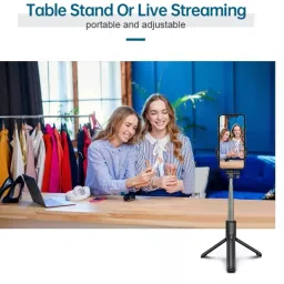 lookat Bluetooth Extedable Selfie Stick with Wireless Remote,103 Cms Long Selfie Stick,Detachable Mobile Holder Bluetooth Selfie Stick image 4
