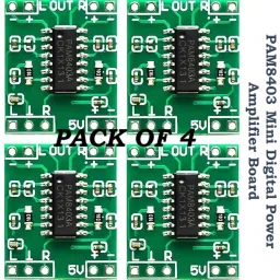 PAM8403S DC 5V Class D Mini Digital Amplifier Board Module (Pack of 4) Micro Controller Board Electronic Components Electronic Hobby Kit-13