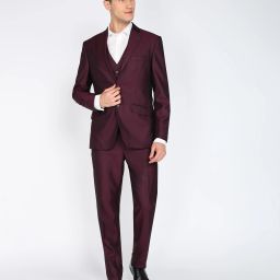Men 3 PC Suit Textured Suit-image-94