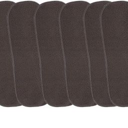 High Quality 5 Layer Cotton Microfiber Insert Liner Reusable Washable Cotton Diaper Nappy Inserts for Baby Cloth Diapers , (S - M) - Pack Of 6-image-5